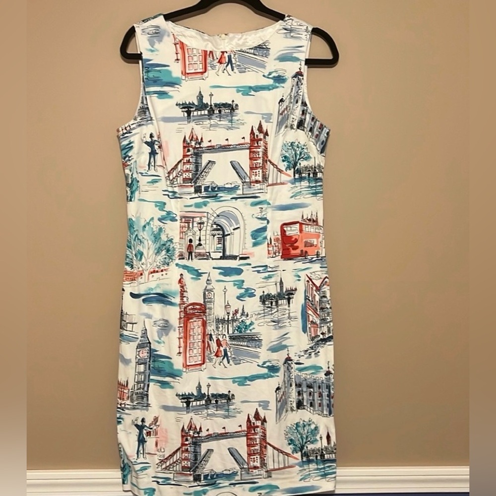 White Chetta B lined sheath dress size 10 like new! - Picture 7 of 7